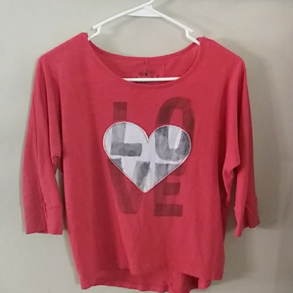 In almost long sleeve shirt